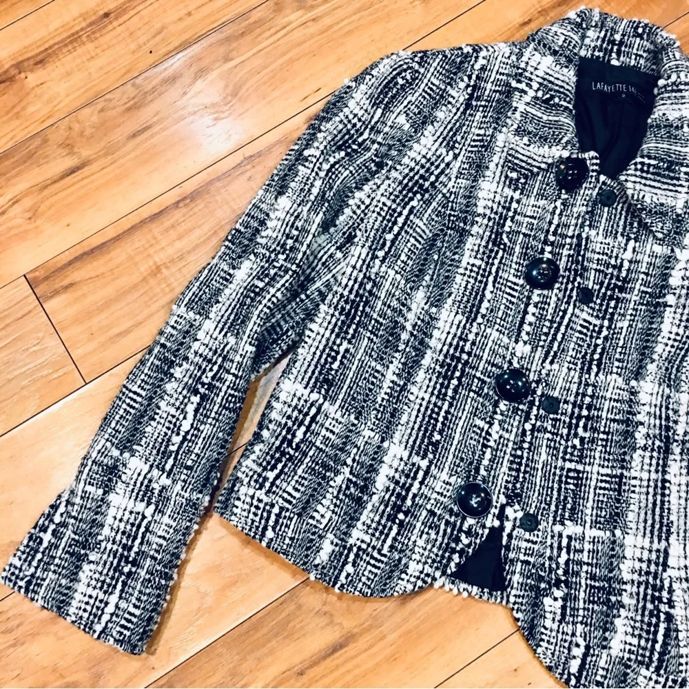 Lafayette 148 tweed blazer jacket coat workwear career luxury profession… - Picture 4 of 10